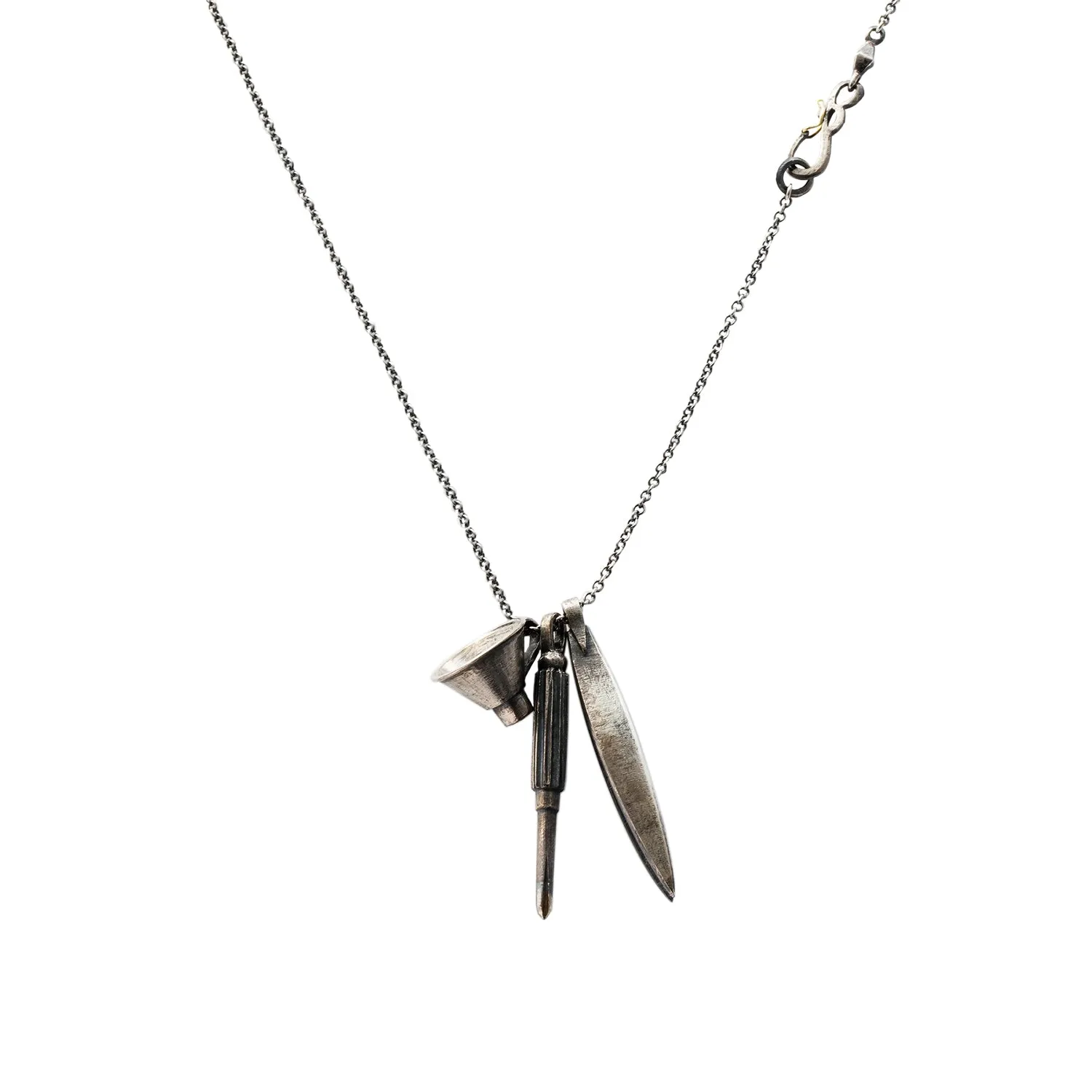 Large Silver Lightkeeper Necklace w/ Stones