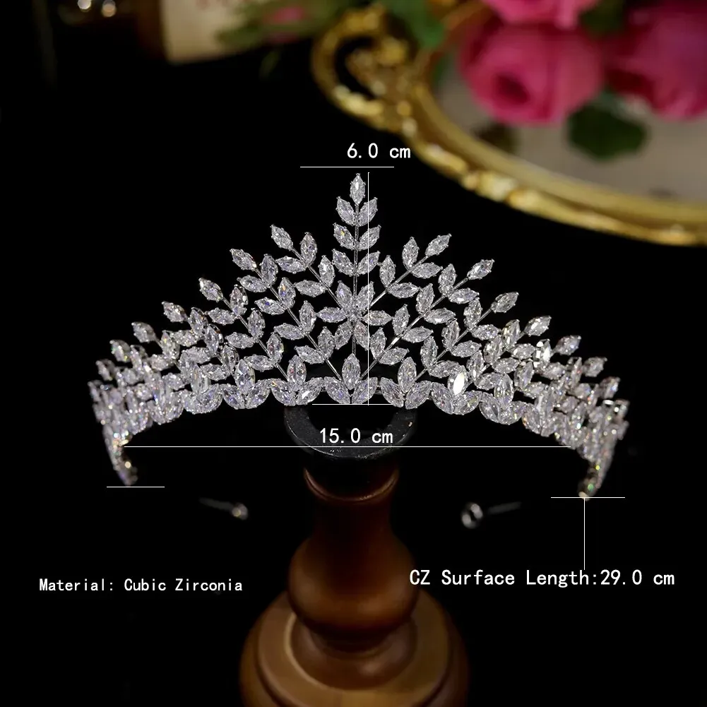 Leaves Pattern Bridon Tiaras Crown