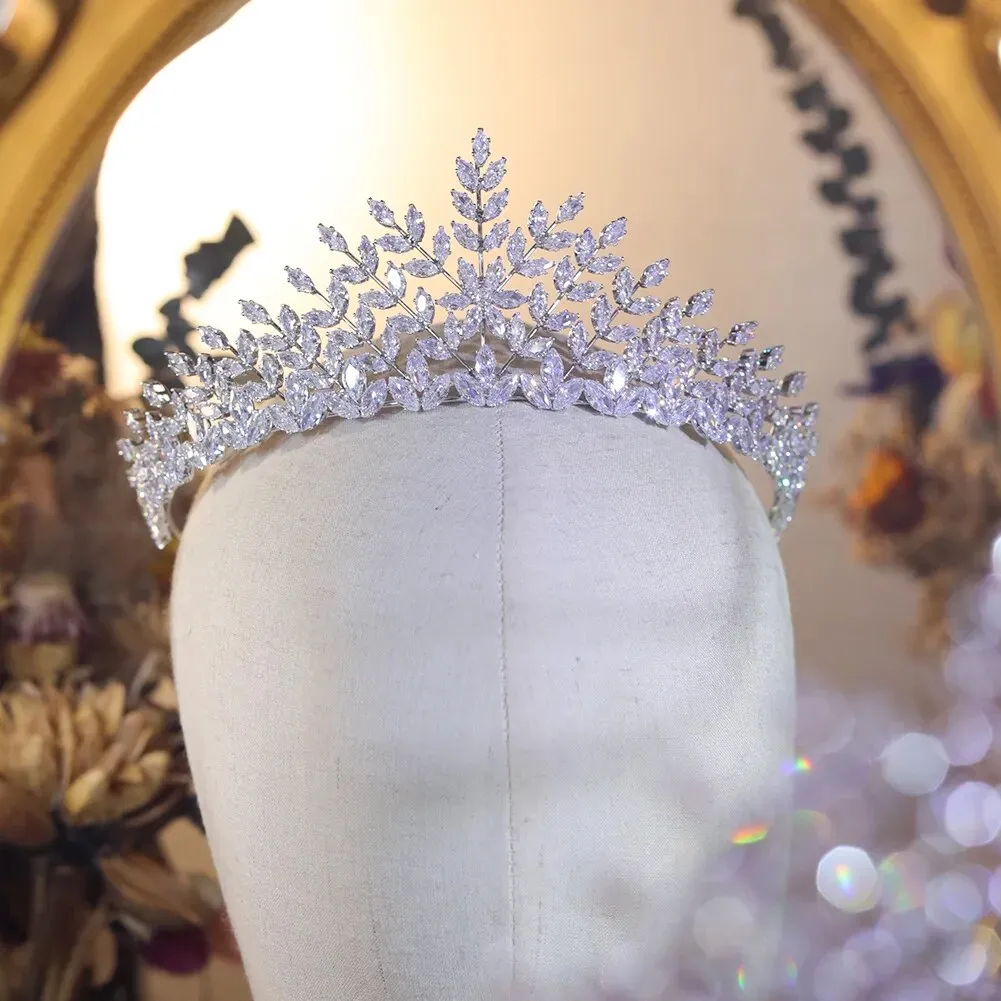 Leaves Pattern Bridon Tiaras Crown