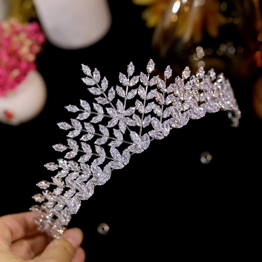 Leaves Pattern Bridon Tiaras Crown