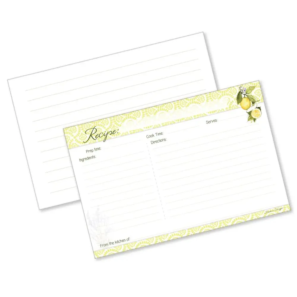 Lemon Grove Recipe Card Box