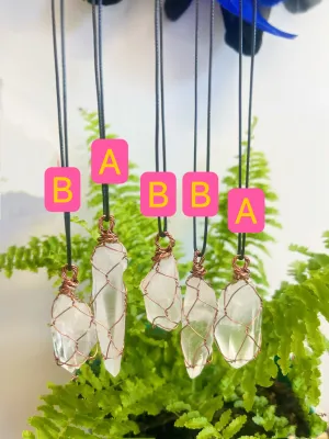 Lemurian Seed Quartz Necklace