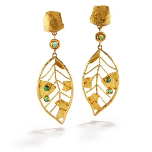 Long Leaf Earrings