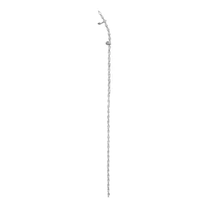 Long Sparkle Drop Chain Earring
