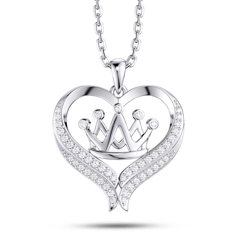 Love Crown Necklace Jewelry