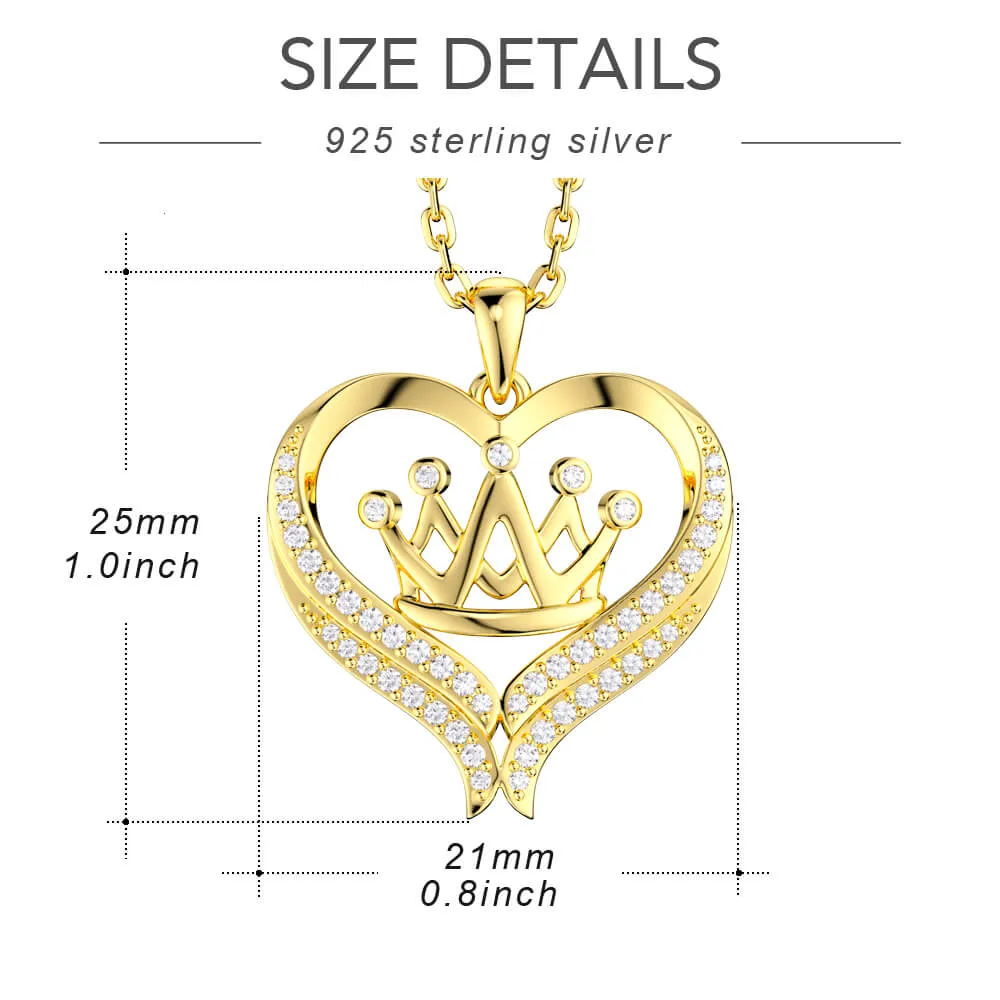 Love Crown Necklace Jewelry
