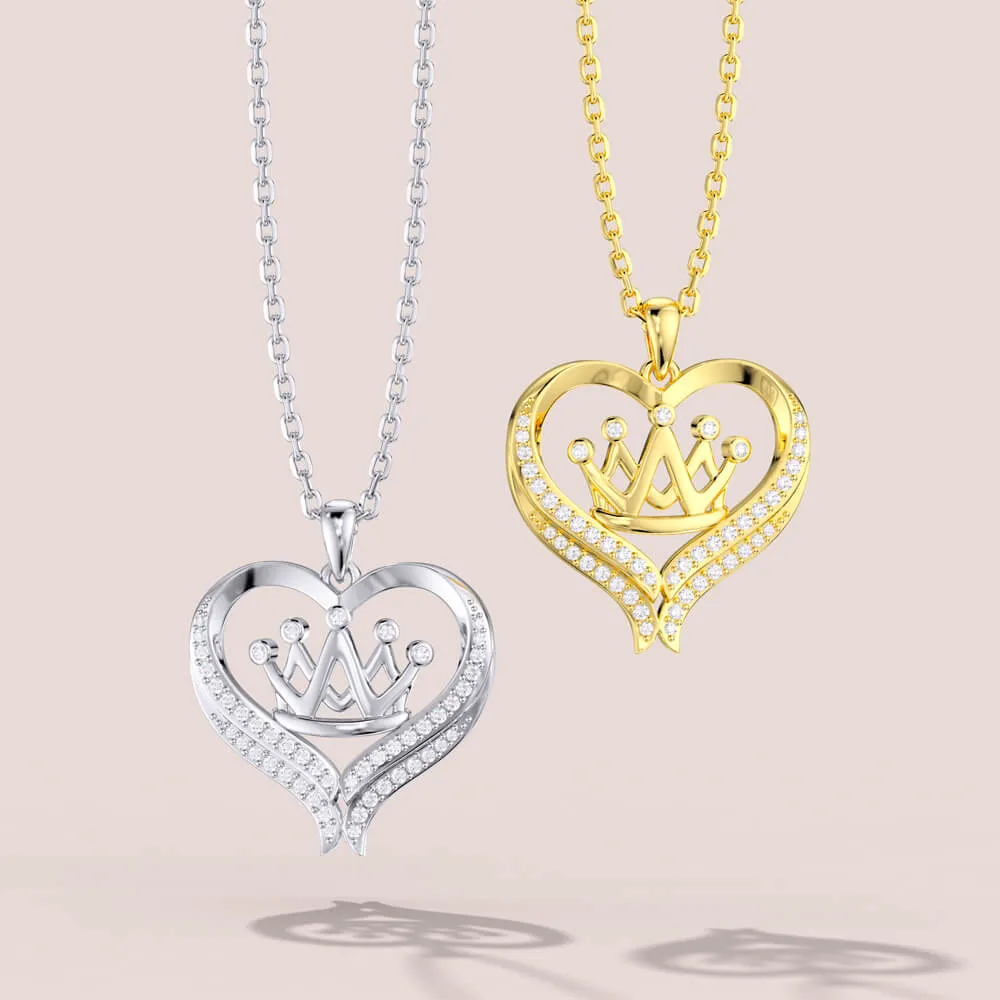 Love Crown Necklace Jewelry
