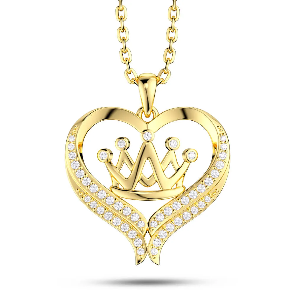 Love Crown Necklace Jewelry