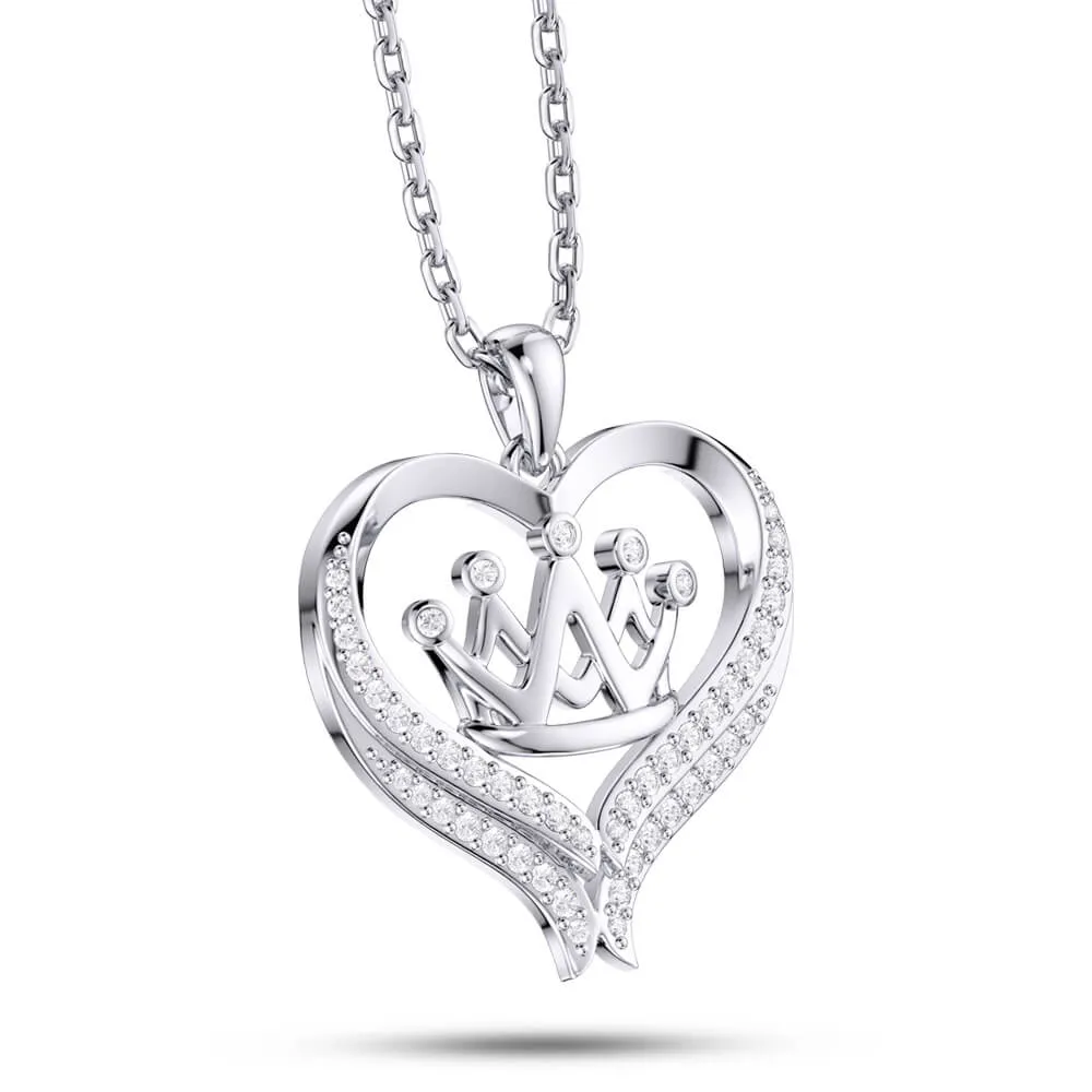 Love Crown Necklace Jewelry