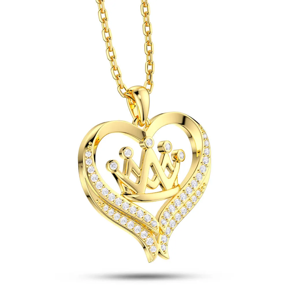Love Crown Necklace Jewelry