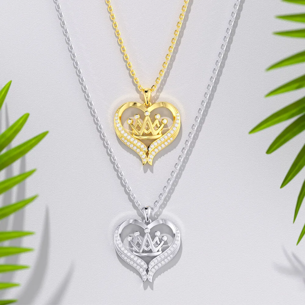 Love Crown Necklace Jewelry