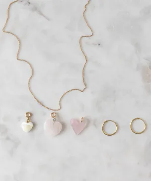Mother of pearl heart charm