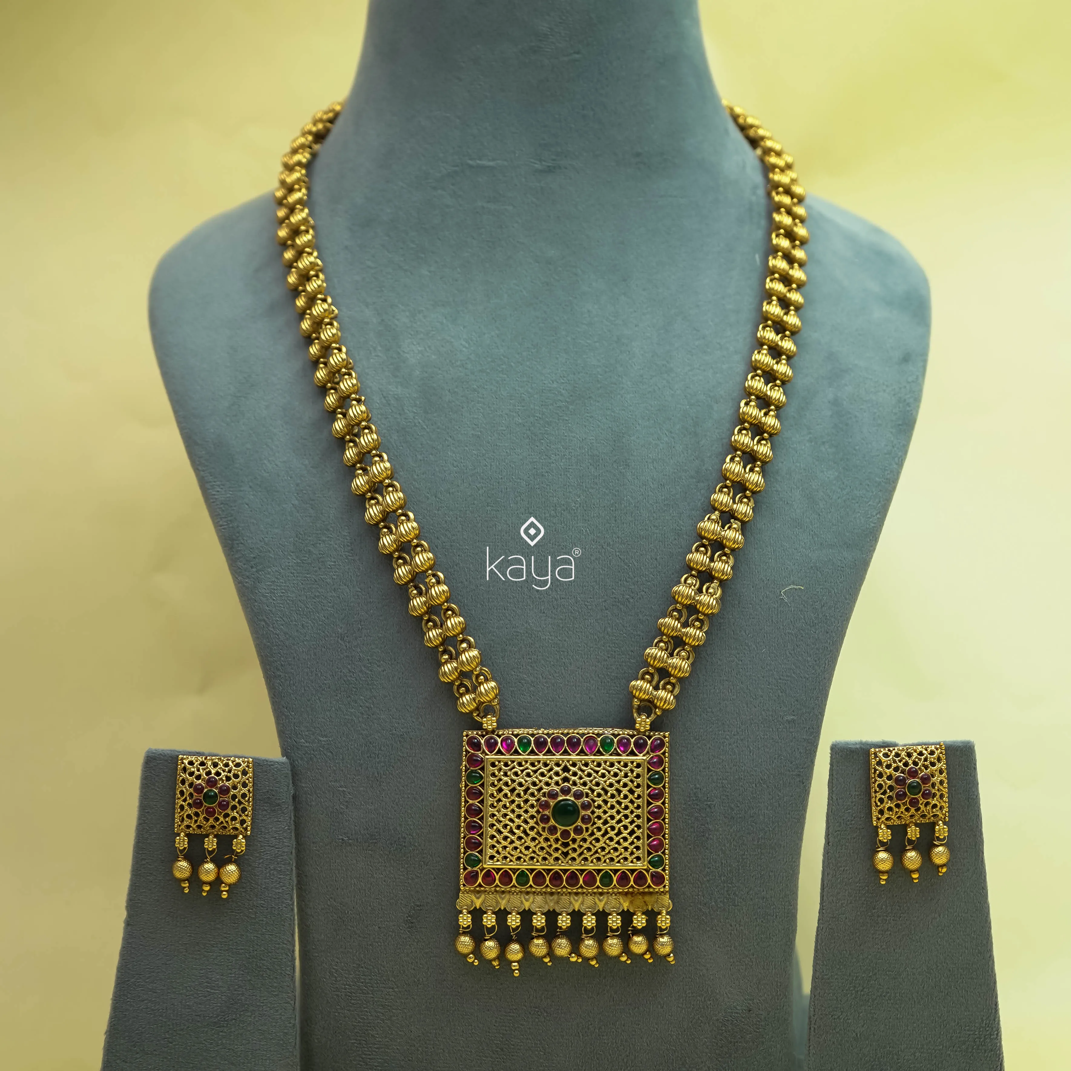 NV101238 - Premium Antique haram Necklace set