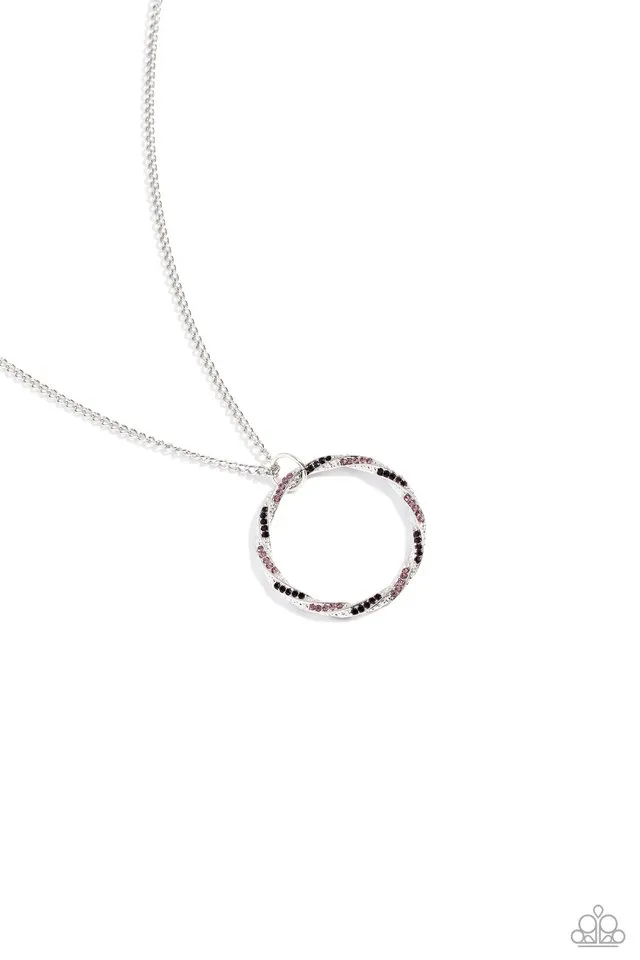 Paparazzi Necklace ~ RING It Back - Purple