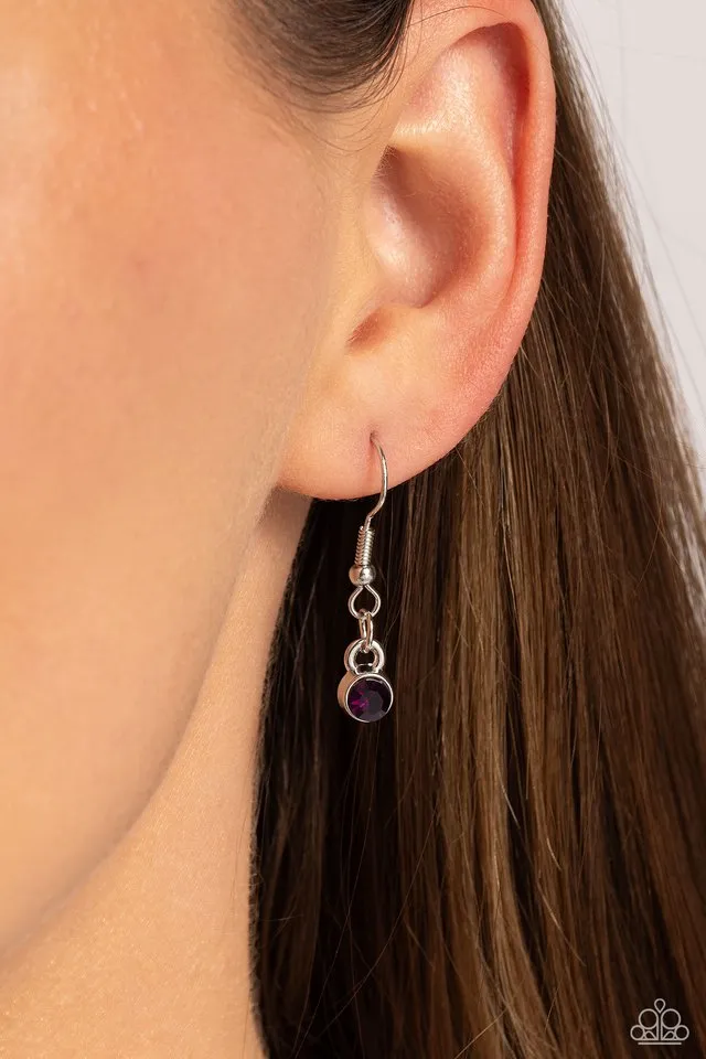 Paparazzi Necklace ~ RING It Back - Purple