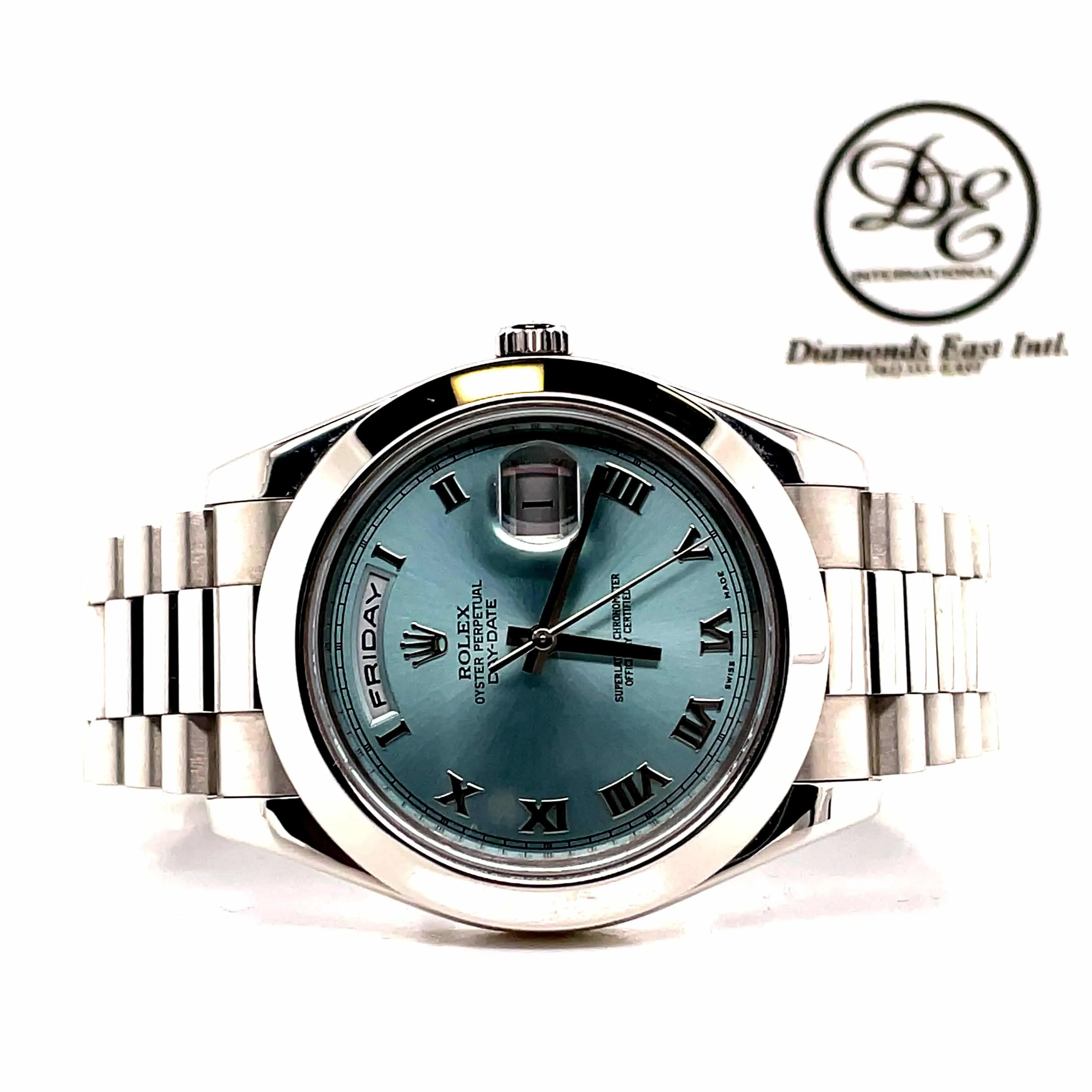 Rolex President Day-Date II Platinum 218206 41mm Box/Papers