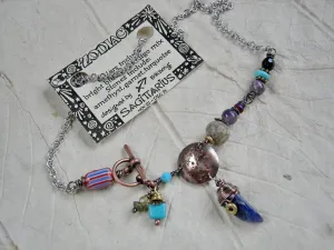 Sagittarius Zodiac Necklace, Custom Birthstone Jewelry
