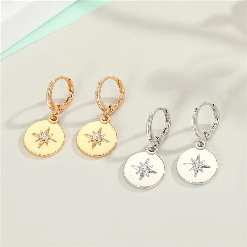 Sitara Zircon plated Hoop Earrings Gold/Silver