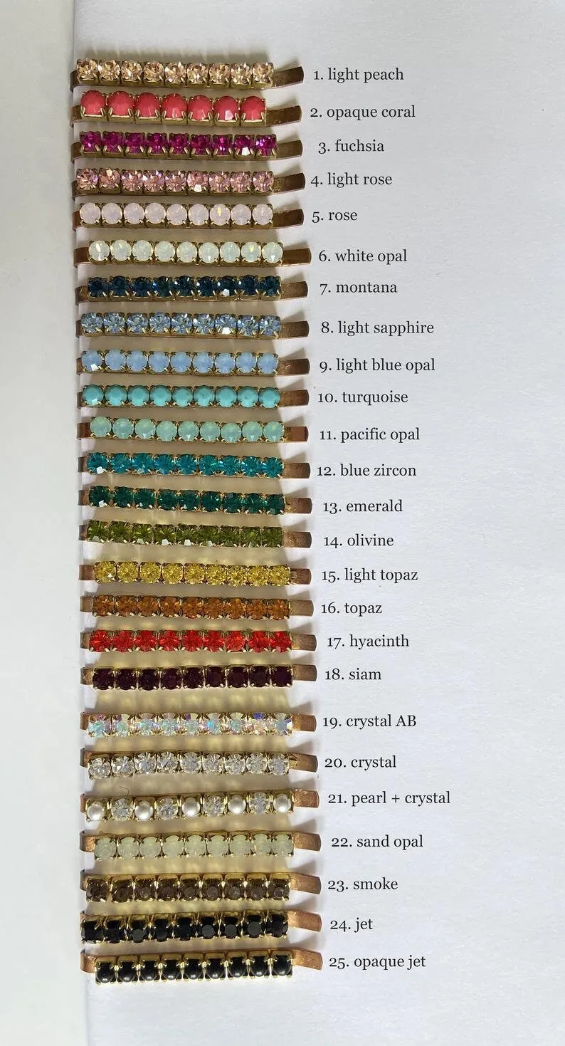 Swarovski Bling Square Earrings - Choice of Color