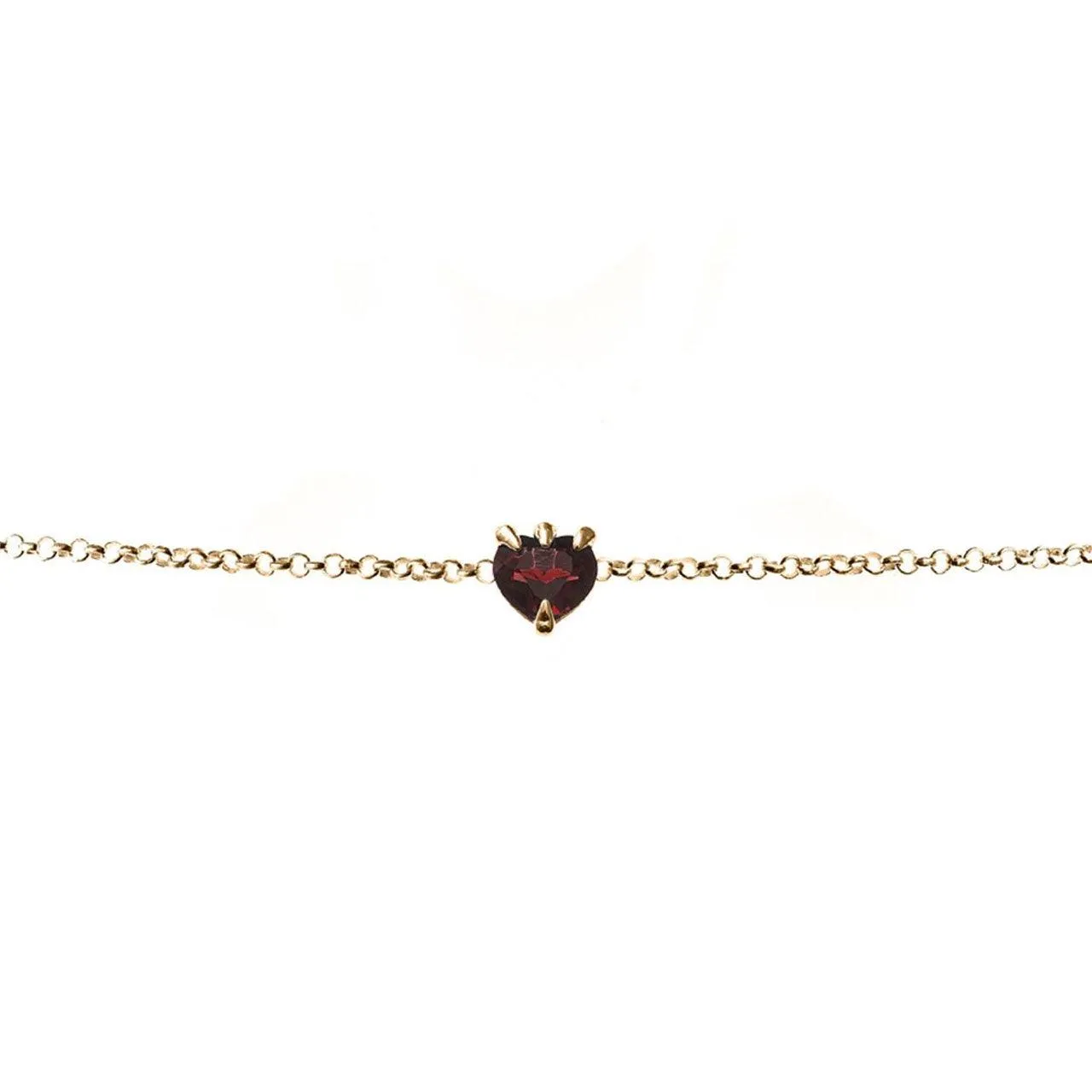 Talon Bracelet Garnet – Gold Plated