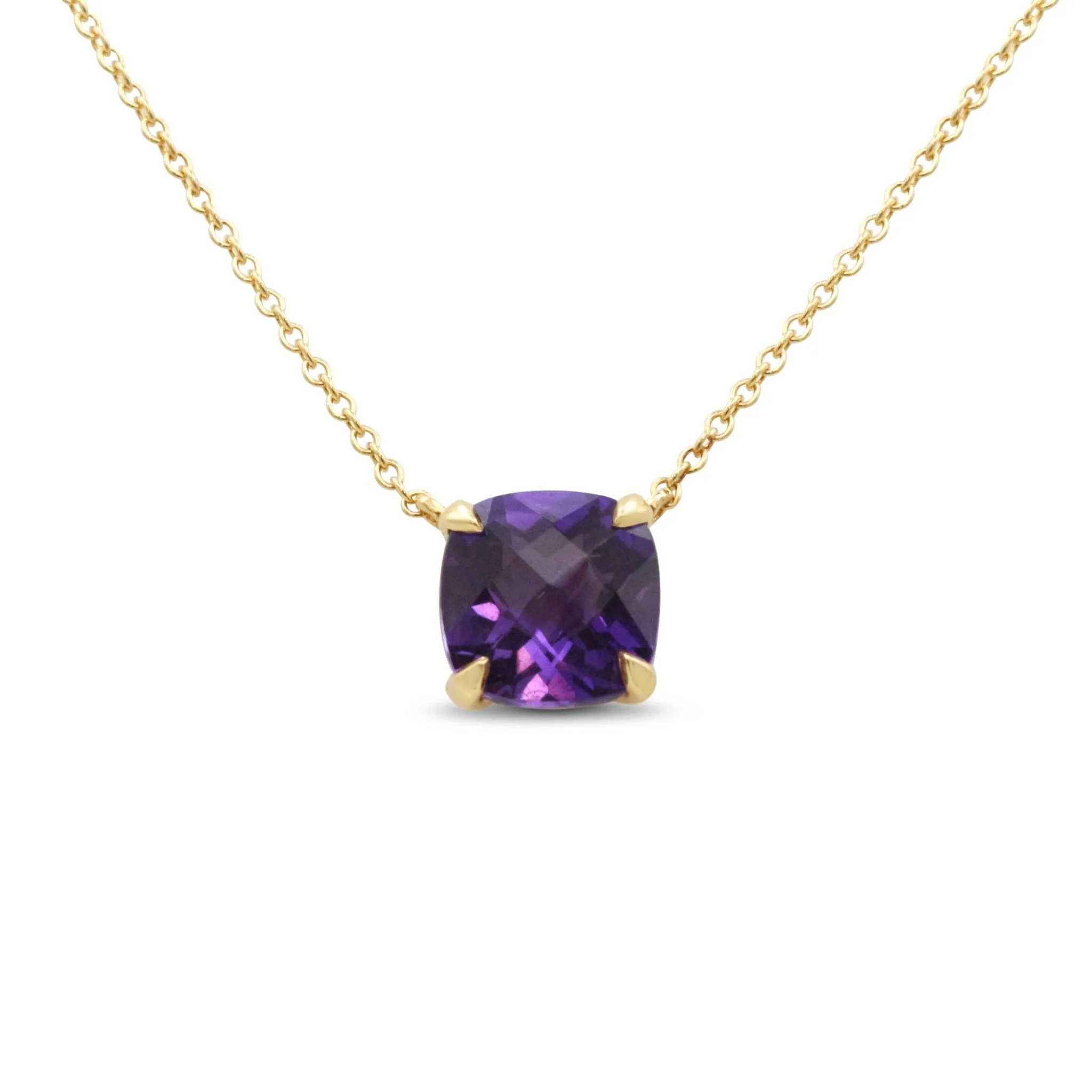 Tiffany Amethyst Sparkler Pendant On Integral Necklace