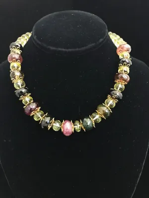 Tourmaline & Citrine Necklace