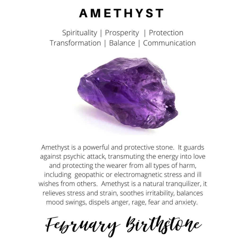 Unisex Amethyst Point Necklace