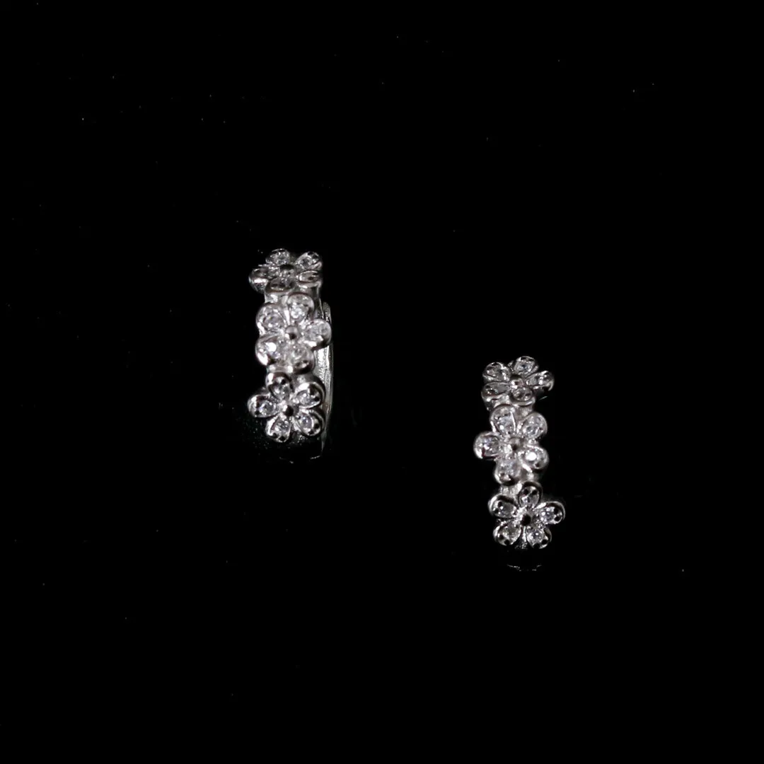 Zircon Floral Hoops